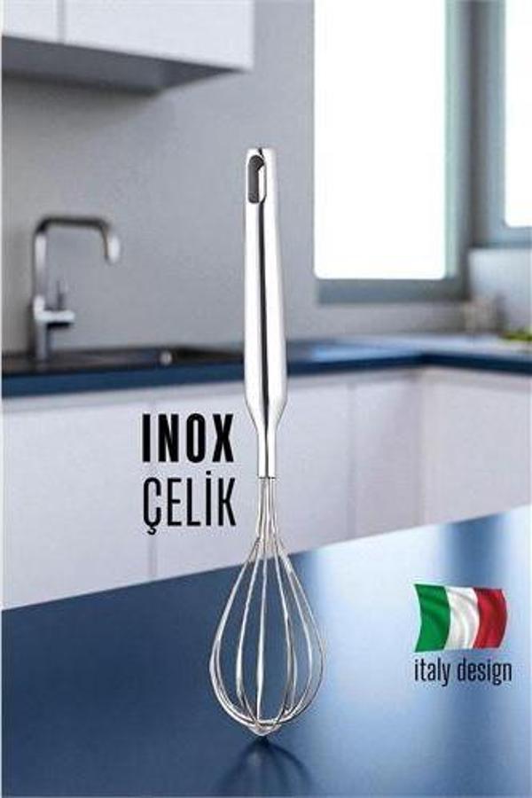 Inox Çelik Çırpıcı Italyan Dizayn - Image 1