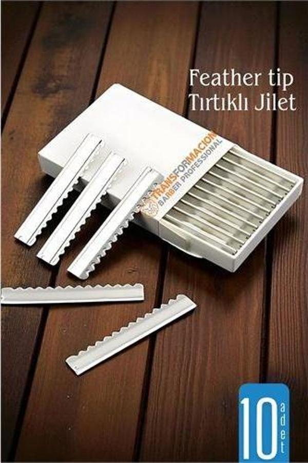 Feather Tip Tırtıklı Ustura Jileti 10 Adet - Image 1