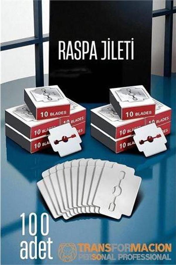 Raspa Topuk Jileti 100 lu PAKET  Ayak Taban Nasır Yedek Jileti - Image 1