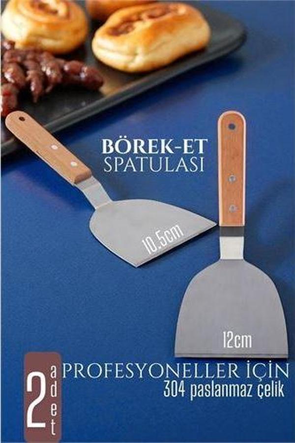 Mutfak Spatulası- Hamur Börek Et Spatulası 10,5 ve 12 cm 2'li SET - Image 1