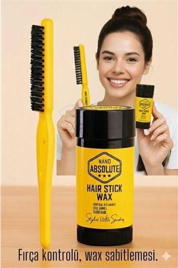 Topuz Fırçası Stick Wax Seti Profesyonel Saç Topuz Seti - Image 1