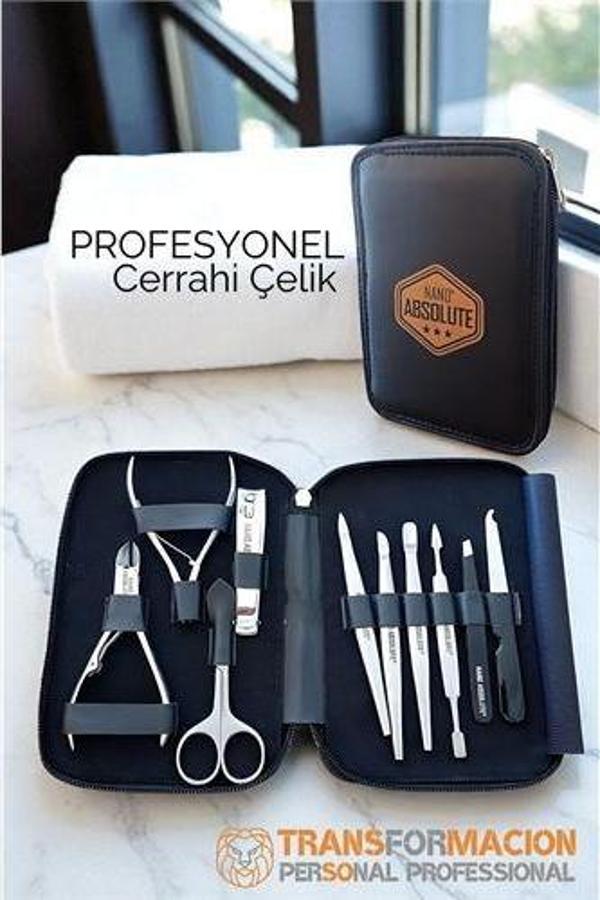 Manikür Pedikür Seti Profesyonel 304 Cerrahi Paslanmaz Çelik - Image 1