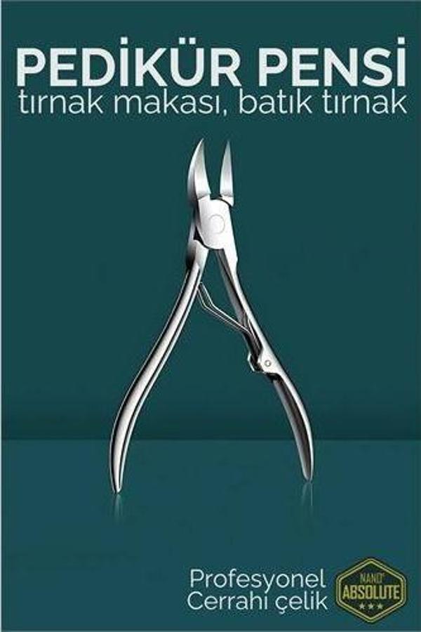 Pedikür Makası - Tırnak Makası - Batık Tırnak Makası Profesyonel Cerrahi Çelik - Image 1