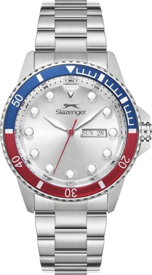 Slazenger SL.09.2544.2.04 Takvim ve Gün Göstergeli Çelik Kasa Metalik Renk Erkek Kol Saati - Image 1
