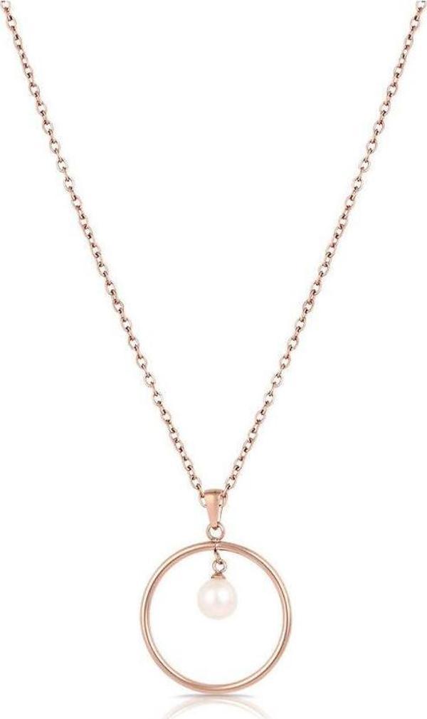 Freelook FRJ.3.6006.4 İnci Detaylı Rose Kadın Kolye - Image 1