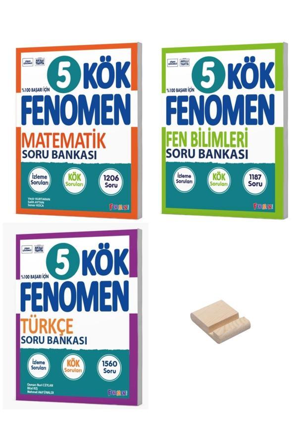 5. Sınıf KÖK Matematik Fen Bilimleri ve Türkçe Soru Bankası 3lü Set + Telefon Standı - Image 1