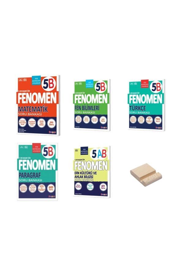 5. Sınıf B Serisi Matematik Fen Türkçe Paragraf ve Din 5li Set Soru Bankaları - Image 1