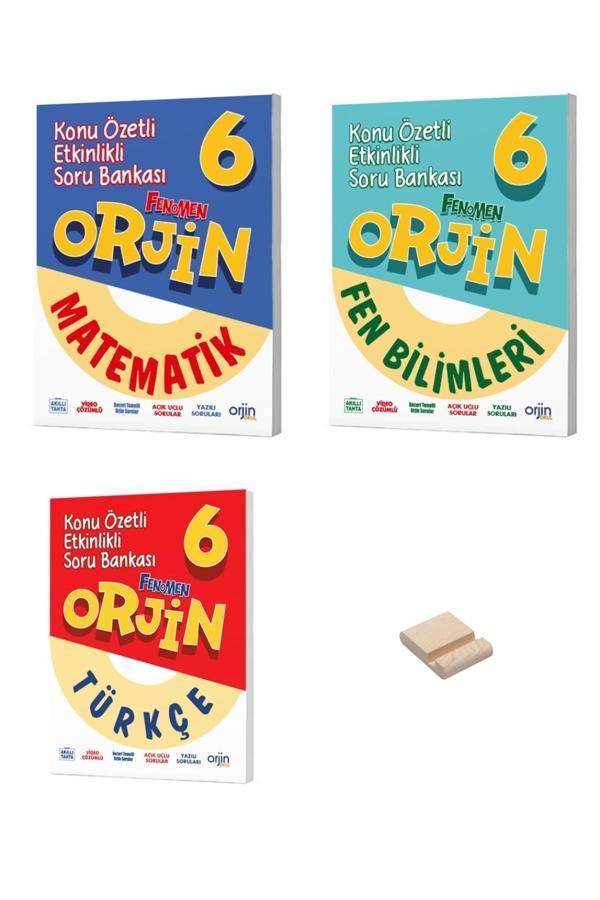 6. Sınıf Orjin Matematik Fen Bilimleri ve Türkçe Konu Özetli Soru Bankası 3lü Set - Image 1