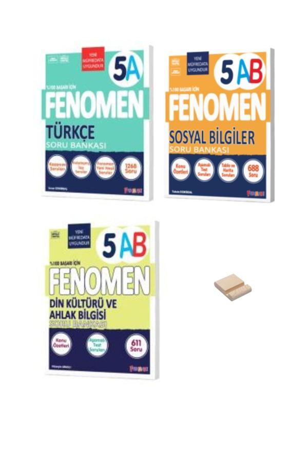 5. Sınıf A Serisi Türkçe Sosyal Bilgiler ve Din Soru Bankası 3lü Set - Image 1