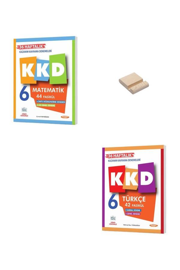 6. Sınıf Matematik ve Türkçe Haftalık Kazanım Denemeleri + Telefon Standı - Image 1