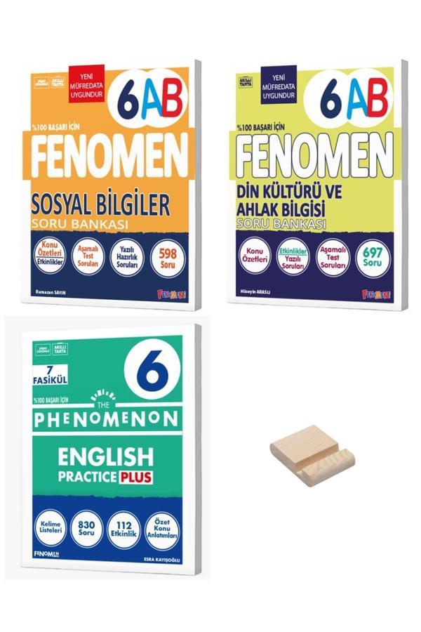 6. Sınıf Sosyal Din ve İngilizce 3lü Soru Bankası + Telefon Standı - Image 1