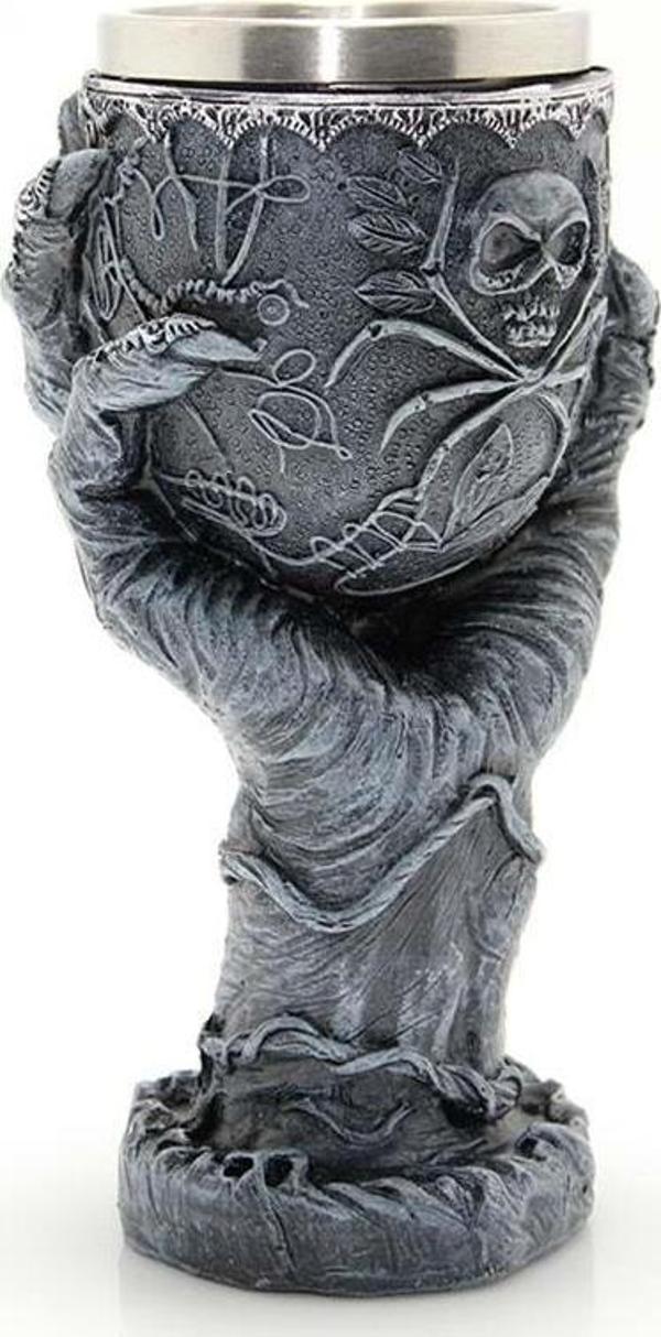 Paslanmaz Çelik El Tasarımı Kadeh Bardak - Image 1