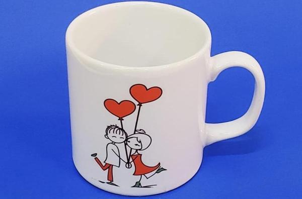 Mutlu Çift Temalı Kupa Bardak - Image 1