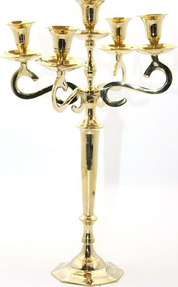 Pirinç 5'Li Şamdan - Image 1