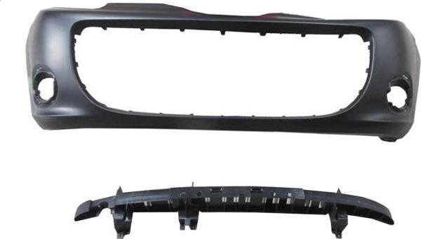 renault kangoo- 4- 2018-2021  ön tampon sıyah sıs/panjur delıklı/darbe emicilı (ıtalya) Oem No (6201 - Image 1