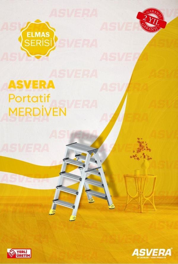 Yakut Serisi – 5+5 Alüminyum Çift Çıkışlı Merdiven | Ev Bahçe Ofis & Depo Kullanımı İçin - Image 1