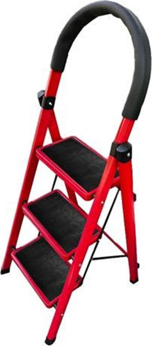 Yakut Serisi - CARNAVAL 4'LÜ EV TİPİ MERDİVEN Krmızı - Image 1