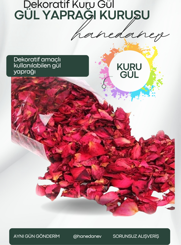 Dekoratif Gül Kurusu Yaprağı Süsleme Gül Yaprağı Kuru Gül - Image 1