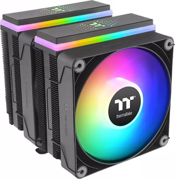 Thermaltake ASTRIA 600 CL-P121-CA12SW-A 2x120mm ARGB Siyah Kule Tipi İşlemci Soğutucu - Image 1