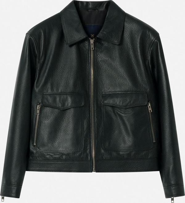 DERİCLUB Jacob Erkek Oversize Gerçek Deri Ceket SİYAH - Image 1