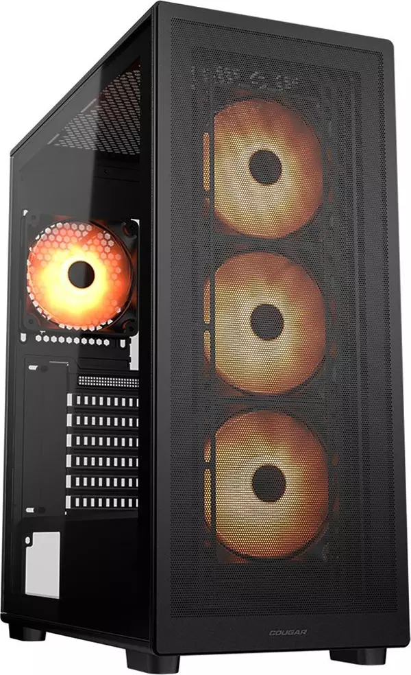 Cougar MX220 750W 80+ 4X RGB CGR-2AC8B-RGB Mid-Tower Temperli Cam Siyah Gaming (Oyuncu) Kasa - Image 1
