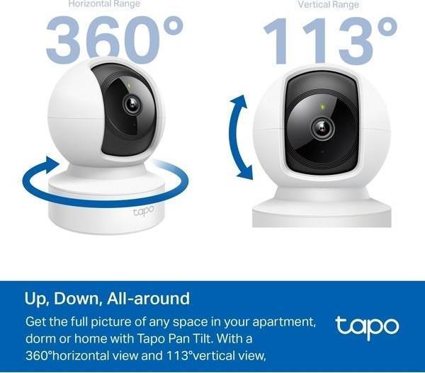 Tapo C202 Pan/Tilt Home Security Wi-Fi Camera - Image 1