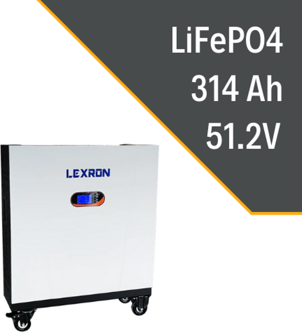 LEXRON 314AH 51.2V PREMIUM SERIES LİTYUM AKÜ - Image 1