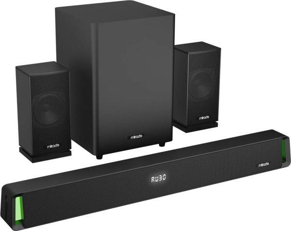 Mıkado Md-sbt35, 160w, 5+1, Masaüstü, Bt/aux/usb/hdmı/optıcal, Soundbar, Siyah Kasa, Ev Sinema Siste - Image 1