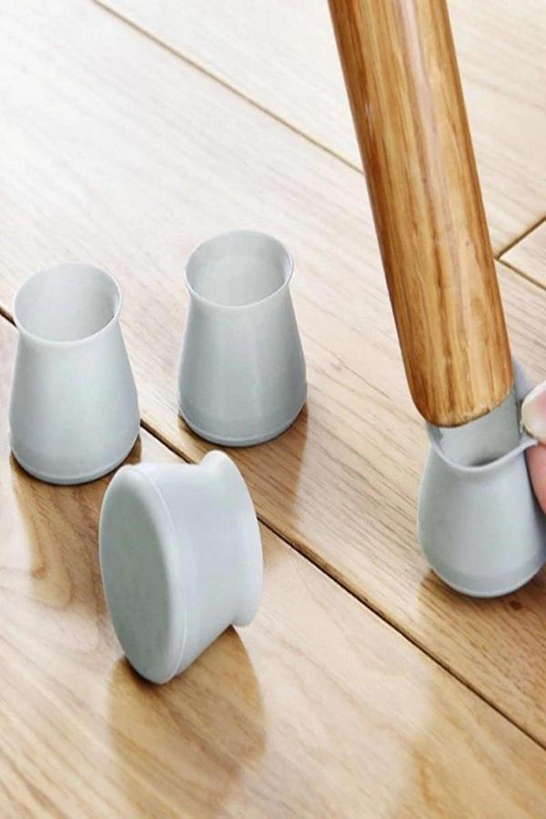 Beyzana 4 Adet Silikon Masa Ve Sandalye Ayağı Için Kaydırmaz Yıkanabilir Mobilya Çorabı - Image 1