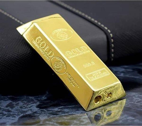 Fırtına Ticaret Külçe Altın Şeklinde Doldurulabilir Gold Çakmak - Image 1