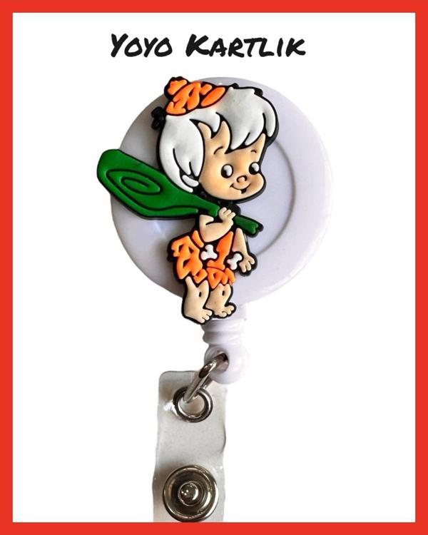 Buki'Nin Atölyesi Yoyo Yaka Kartlığı / Kartlık Figürlü Y059 Taş Devri Bambam - Image 1