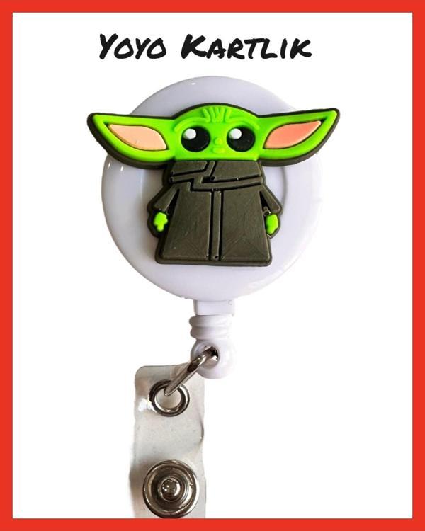 Buki'Nin Atölyesi Yoyo Yaka Kartlığı / Kartlık Figürlü Y078 Yoda - Image 1