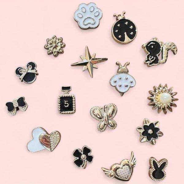 Buki'Nin Atölyesi Taşlı Terlik Süsü Jibbitz 16 Lı Set - Image 1