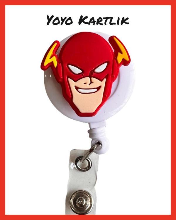 Buki'Nin Atölyesi Yoyo Yaka Kartlığı / Kartlık Figürlü Y047 Superhero - Image 1