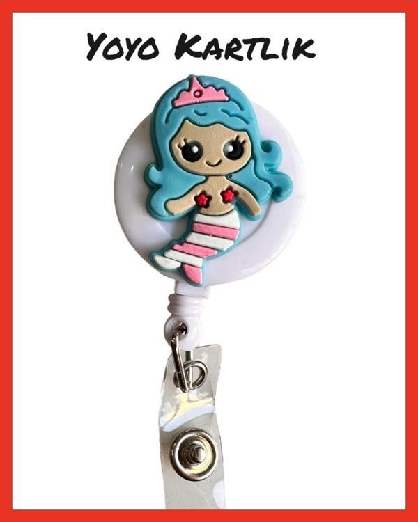 Buki'Nin Atölyesi Yoyo Yaka Kartlığı / Kartlık Figürlü Y083 Deniz Kızı - Image 1