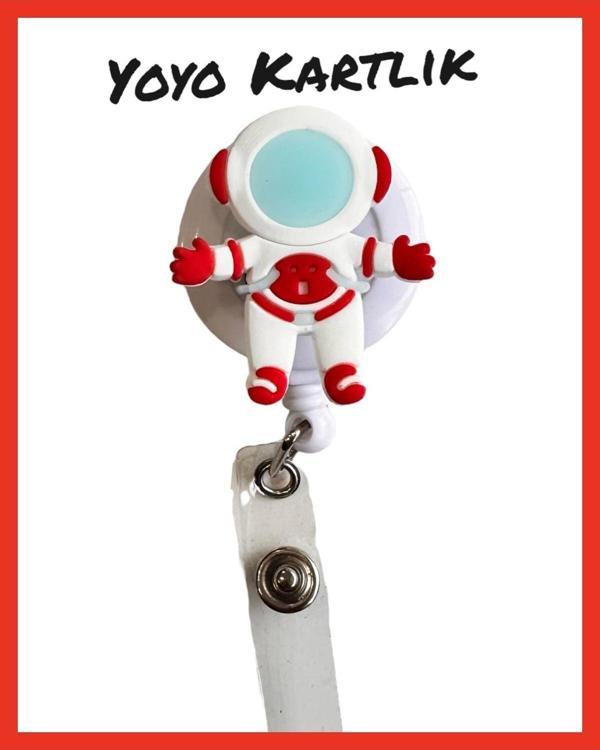 Buki'Nin Atölyesi Yoyo Yaka Kartlığı / Kartlık Figürlü Y003 Astronot - Image 1