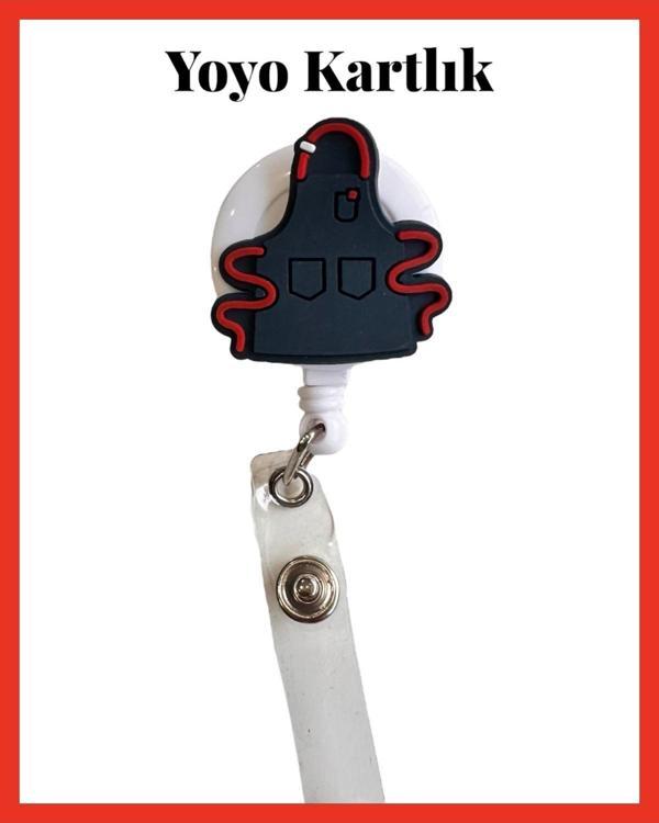 Buki'Nin Atölyesi Yoyo Yaka Kartlığı / Kartlık Figürlü Y004 Hastane Konsepti Önlük - Image 1