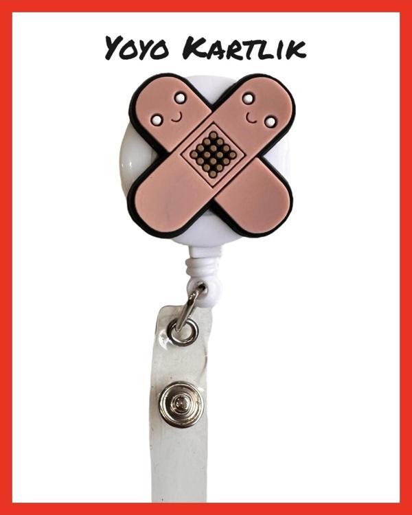 Buki'Nin Atölyesi Yoyo Yaka Kartlığı / Kartlık Figürlü Y005 Hastane Konsepti Yara Bandı - Image 1