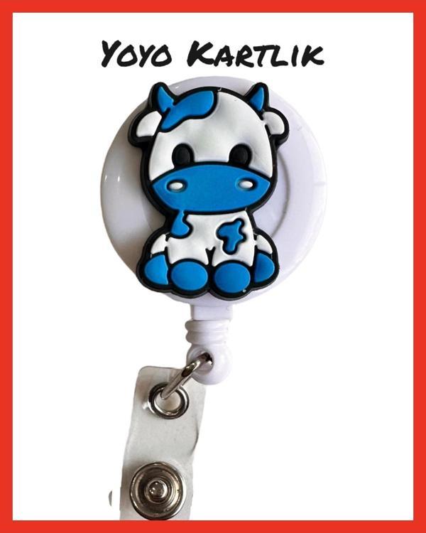 Buki'Nin Atölyesi Yoyo Yaka Kartlığı / Kartlık Figürlü Y043 İnek / Cow - Image 1