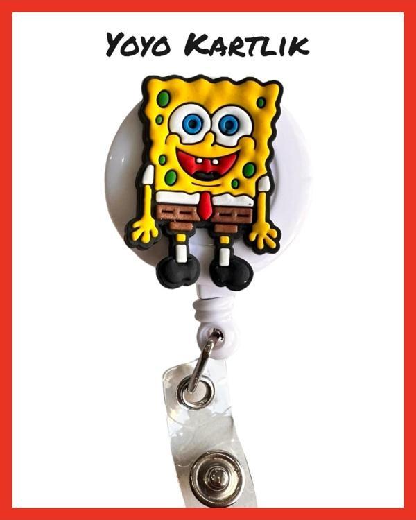 Buki'Nin Atölyesi Yoyo Yaka Kartlığı / Kartlık Figürlü Y088 Sünger Bob - Image 1