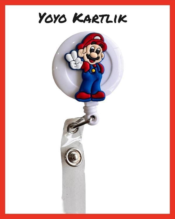 Buki'Nin Atölyesi Yoyo Yaka Kartlığı / Kartlık Figürlü Y019 Super Mario - Image 1