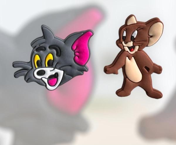 Buki'Nin Atölyesi Crocs Terlik Süsü Jibbitz Tom Ve Jerry 2 Li Set - Image 1