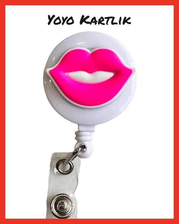 Buki'Nin Atölyesi Yoyo Yaka Kartlığı / Kartlık Figürlü Y016 Dudak - Image 1