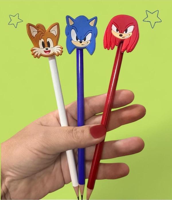 Buki'Nin Atölyesi Sonic Başlıklı Kurşun Kalem 3 Lü Set - Image 1