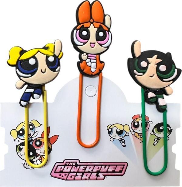 Buki'Nin Atölyesi Power Puff Girls Kitap Ayracı / Ataç 3 Lü Set - Image 1