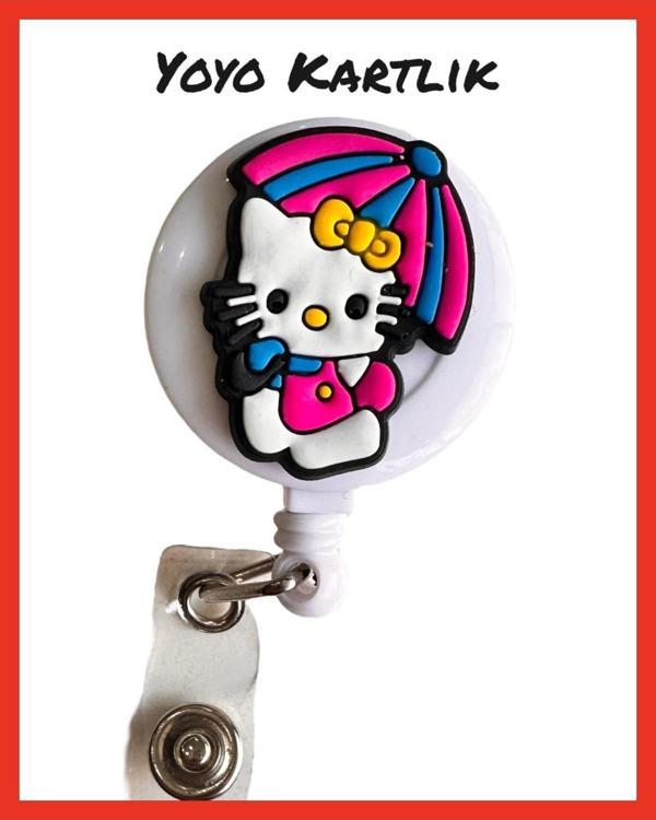 Buki'Nin Atölyesi Yoyo Yaka Kartlığı / Kartlık Figürlü Y050 Hello Kitty - Image 1