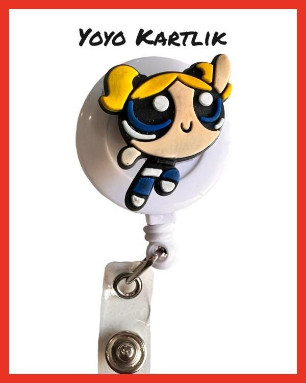 Buki'Nin Atölyesi Yoyo Yaka Kartlığı / Kartlık Figürlü Y084 Powerpuff - Image 1