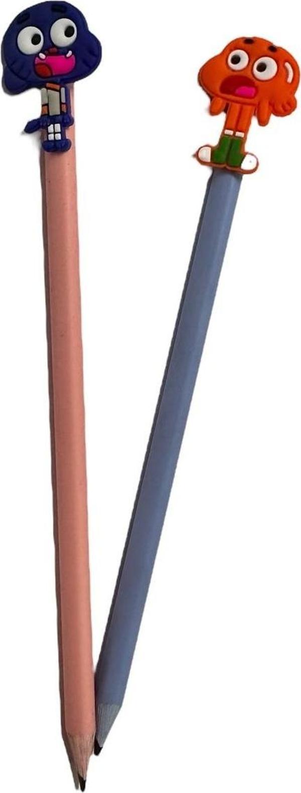 Buki'Nin Atölyesi 3D Figürlü Kalem Başlığı Ve Kurşun Kalem A06 2 Li Set - Image 1