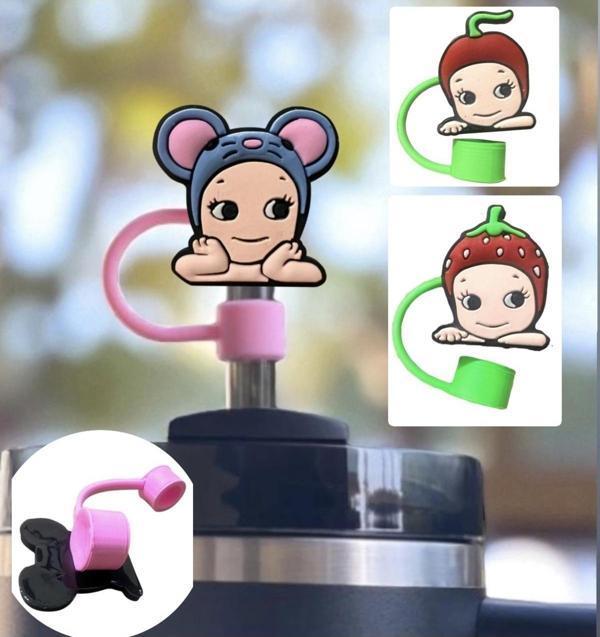 Buki'Nin Atölyesi Termos Uyumlu 3 Adet (10Mm) Toz Geçirmez Sonny Angel Figürlü Quencher Pipet Tıpası Kapağı - Image 1