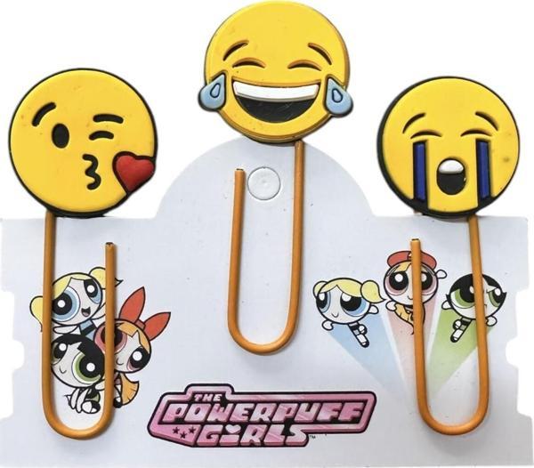 Buki'Nin Atölyesi Emoji Kitap Ayracı / Ataç 3 Lü Set - Image 1